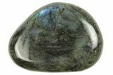Flashy, Polished Labradorite Palm Stone - Madagascar #254720-1